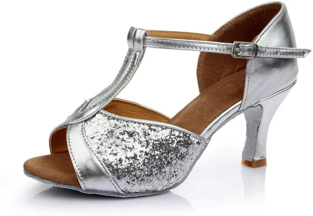 Chunky Block Heel Sandals for Women Open Toe Ankle Strap Comfortable Wedding Party Dress Shoes