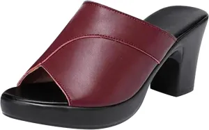 Chunky Heels for Women Chunky Platform Mules Sandals Black Open Toe Heels High Heeled Dress Shoes Vacation Sandals