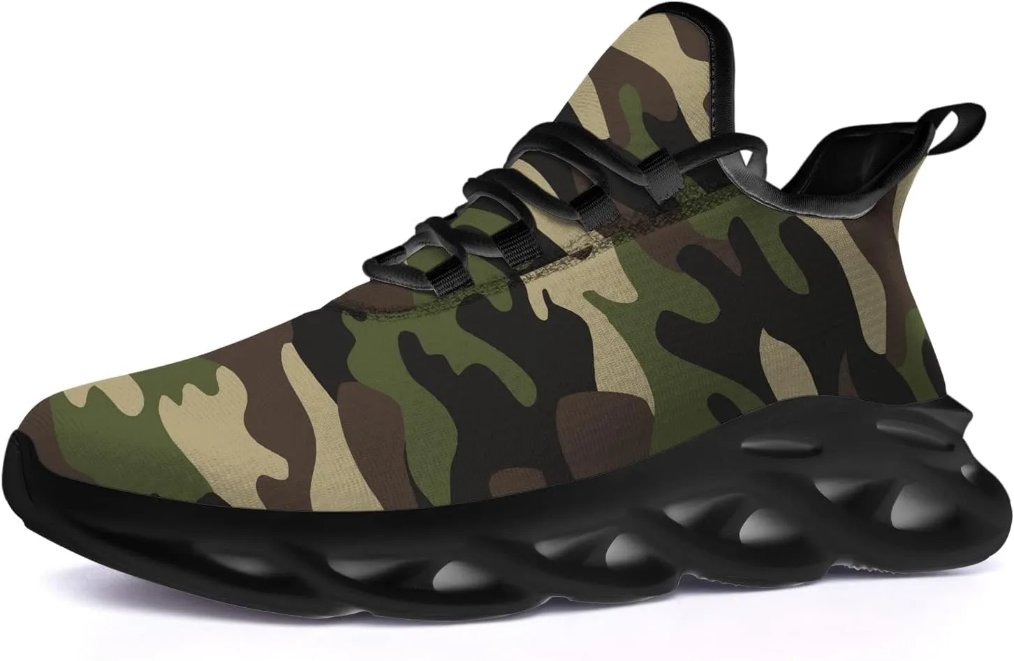 Ciadoon American Flag Shoes for Men Women Running Lightweight Sport Walking Tennis Sneakers 4th of July Shoes Gifts for Him Her