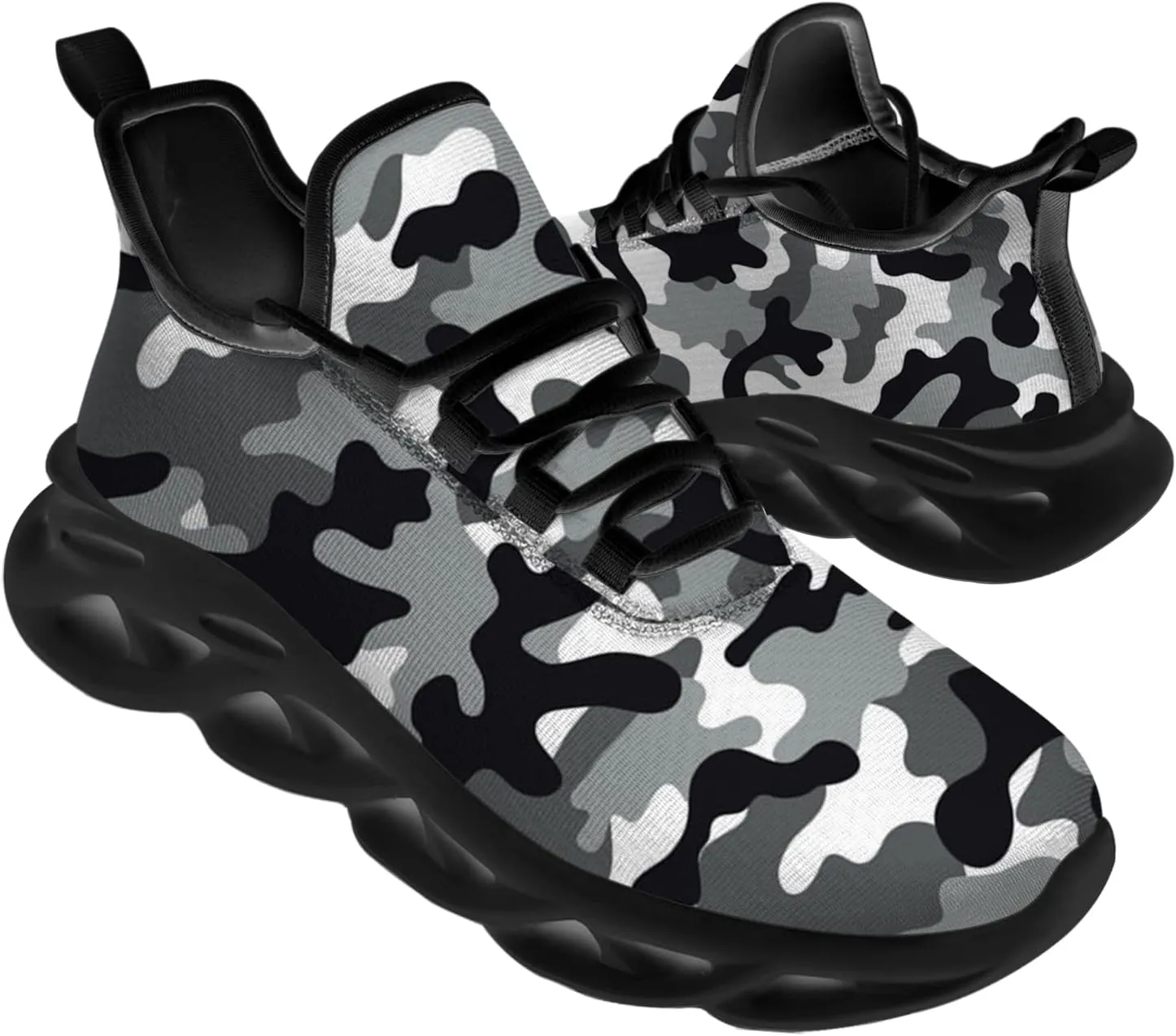 Ciadoon American Flag Shoes for Men Women Running Lightweight Sport Walking Tennis Sneakers 4th of July Shoes Gifts for Him Her