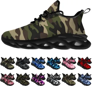 Ciadoon American Flag Shoes for Men Women Running Lightweight Sport Walking Tennis Sneakers 4th of July Shoes Gifts for Him Her