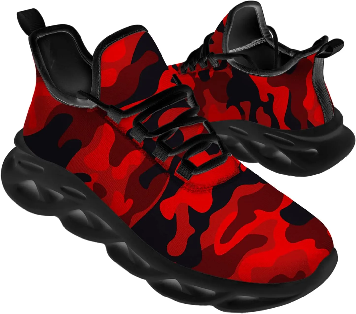 Ciadoon American Flag Shoes for Men Women Running Lightweight Sport Walking Tennis Sneakers 4th of July Shoes Gifts for Him Her