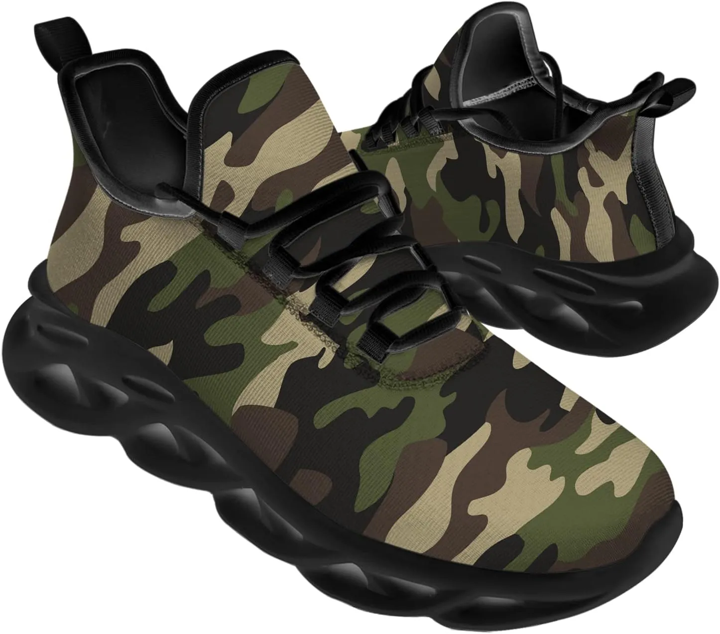 Ciadoon American Flag Shoes for Men Women Running Lightweight Sport Walking Tennis Sneakers 4th of July Shoes Gifts for Him Her