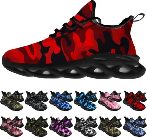 Ciadoon American Flag Shoes for Men Women Running Lightweight Sport Walking Tennis Sneakers 4th of July Shoes Gifts for Him Her
