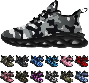 Ciadoon American Flag Shoes for Men Women Running Lightweight Sport Walking Tennis Sneakers 4th of July Shoes Gifts for Him Her