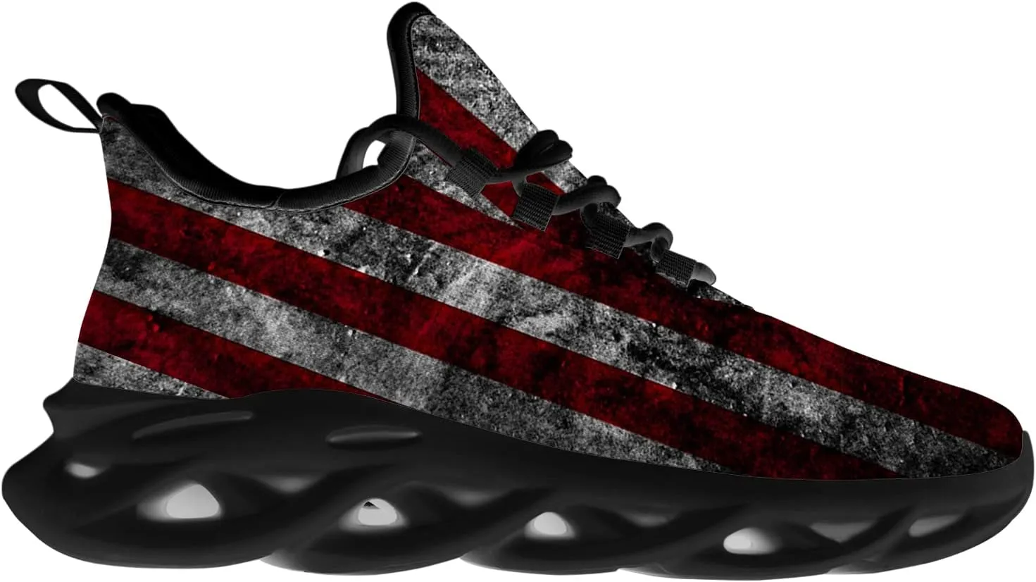 Ciadoon American Flag Shoes for Men Women Running Shoes Sport Walking Tennis Sneakers Athletic Shoes Gifts for Boy Girl
