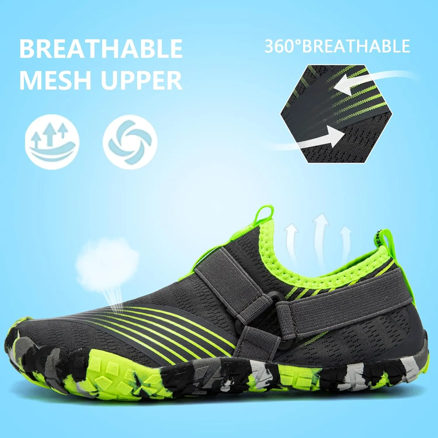 CIOR Boys & Girls Water Shoes Sports Aqua Athletic Sneakers Lightweight Sport Shoes(Toddler/Little Kid/Big Kid)