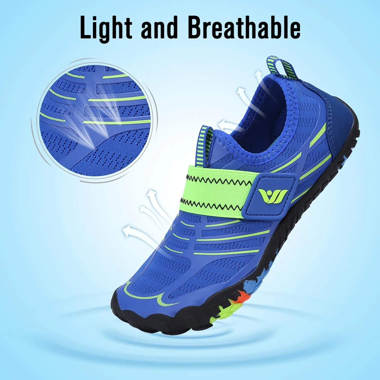 CIOR Boys & Girls Water Shoes Sports Aqua Athletic Sneakers Lightweight Sport Shoes(Toddler/Little Kid/Big Kid)