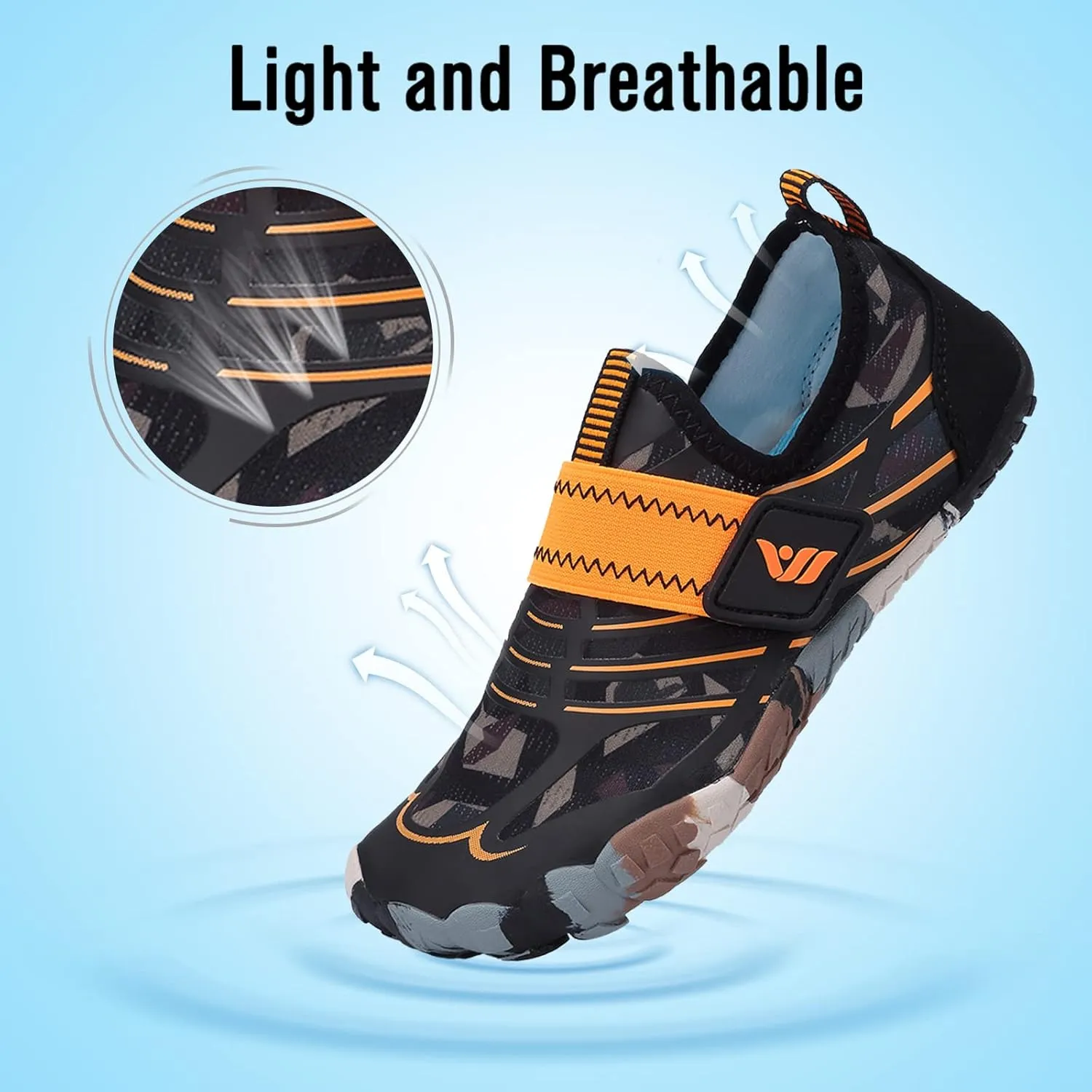 CIOR Boys & Girls Water Shoes Sports Aqua Athletic Sneakers Lightweight Sport Shoes(Toddler/Little Kid/Big Kid)