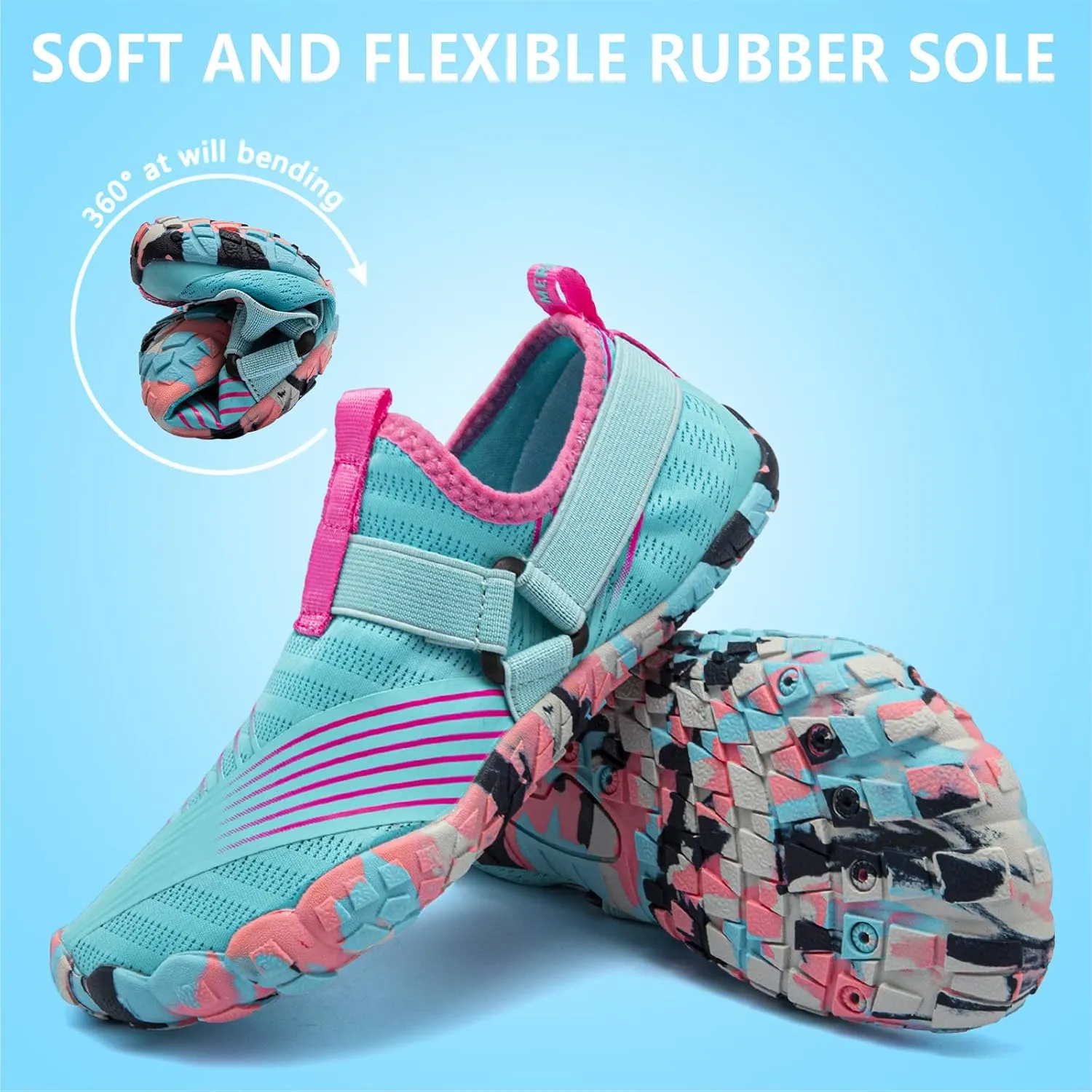CIOR Boys & Girls Water Shoes Sports Aqua Athletic Sneakers Lightweight Sport Shoes(Toddler/Little Kid/Big Kid)