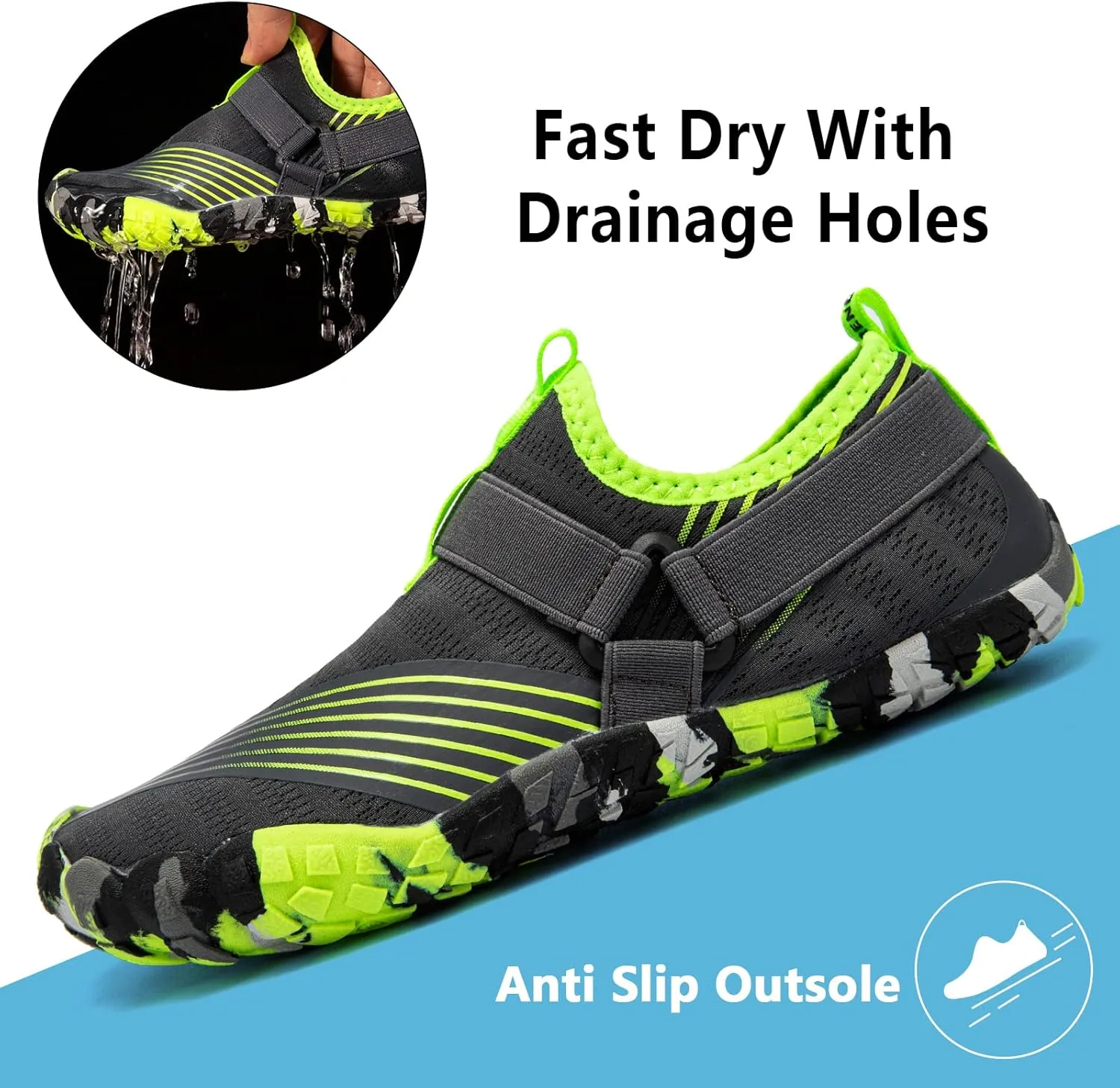 CIOR Boys & Girls Water Shoes Sports Aqua Athletic Sneakers Lightweight Sport Shoes(Toddler/Little Kid/Big Kid)