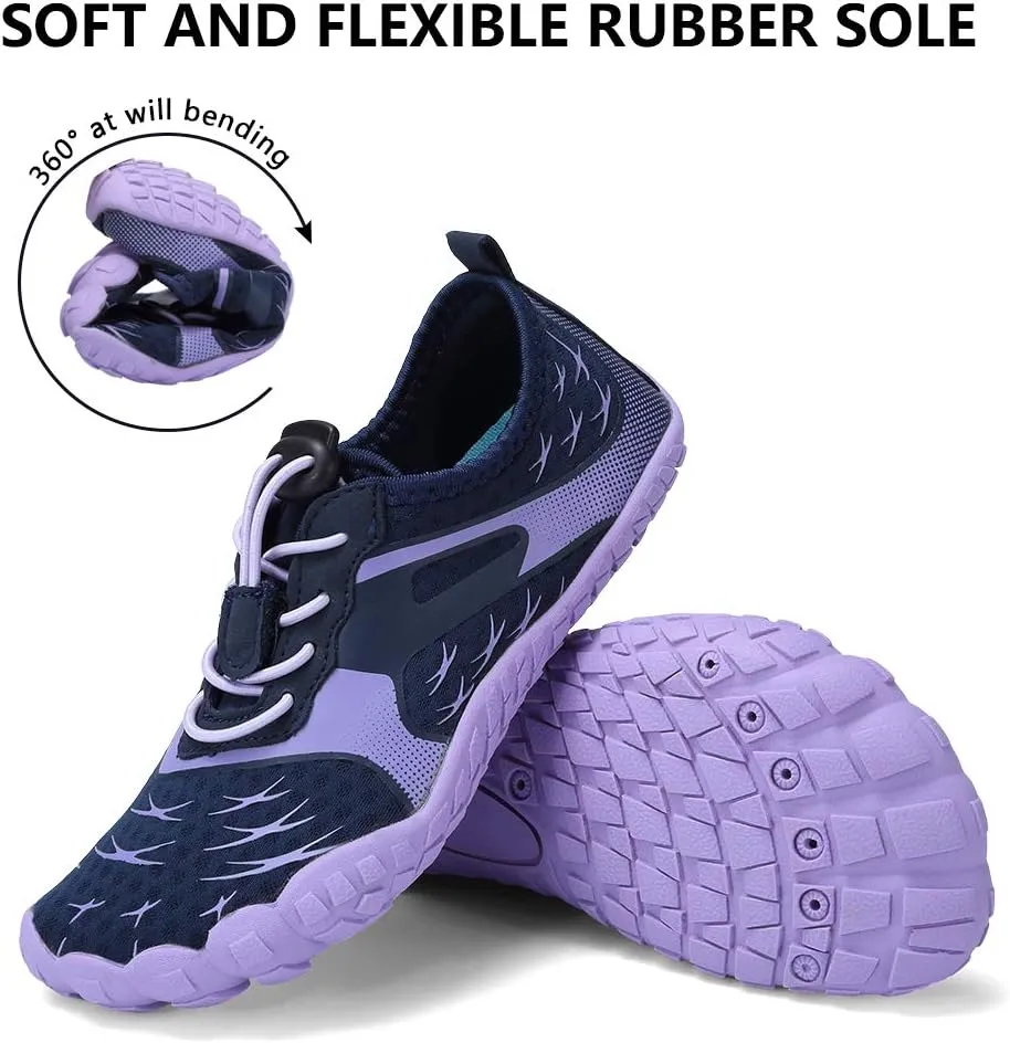 CIOR Kids Boys & Girls Water Shoes Sports Aqua Athletic Sneakers Lightweight Sport Fast Dry Shoes(Toddler/Little Kid/Big Kid)