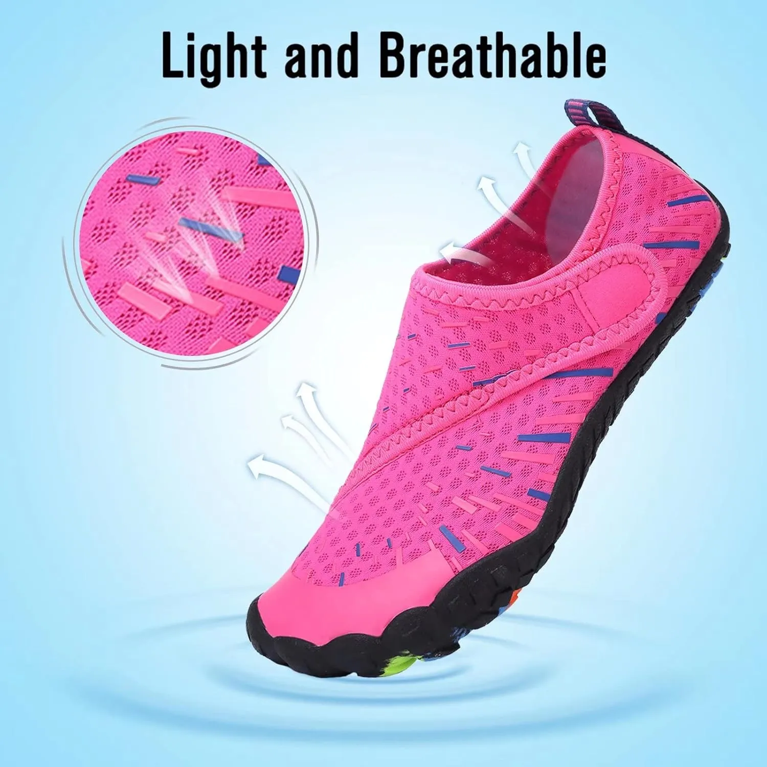 CIOR Kids Boys & Girls Water Shoes Sports Aqua Athletic Sneakers Lightweight Sport Fast Dry Shoes(Toddler/Little Kid/Big Kid)