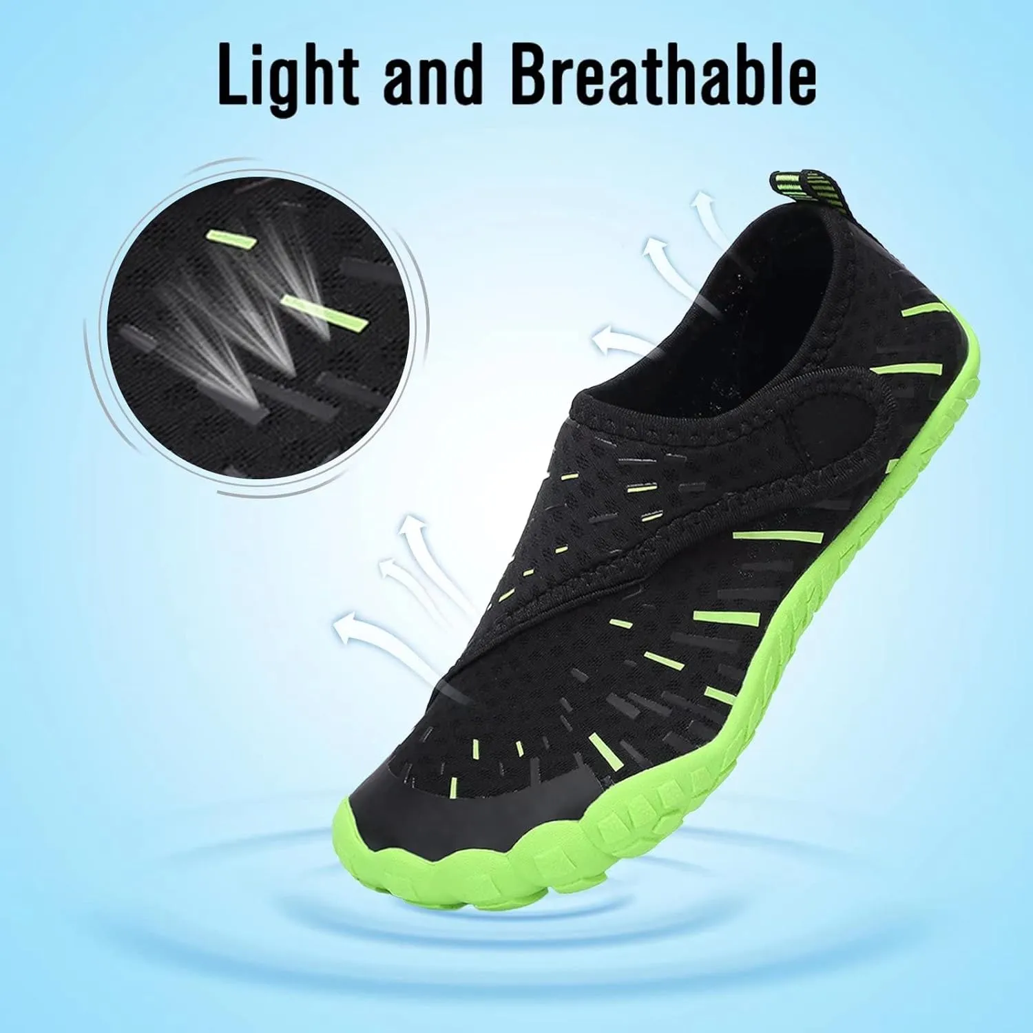 CIOR Kids Boys & Girls Water Shoes Sports Aqua Athletic Sneakers Lightweight Sport Fast Dry Shoes(Toddler/Little Kid/Big Kid)