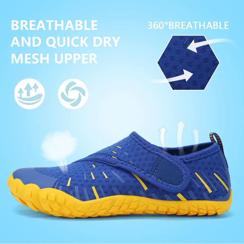 CIOR Kids Boys & Girls Water Shoes Sports Aqua Athletic Sneakers Lightweight Sport Fast Dry Shoes(Toddler/Little Kid/Big Kid)