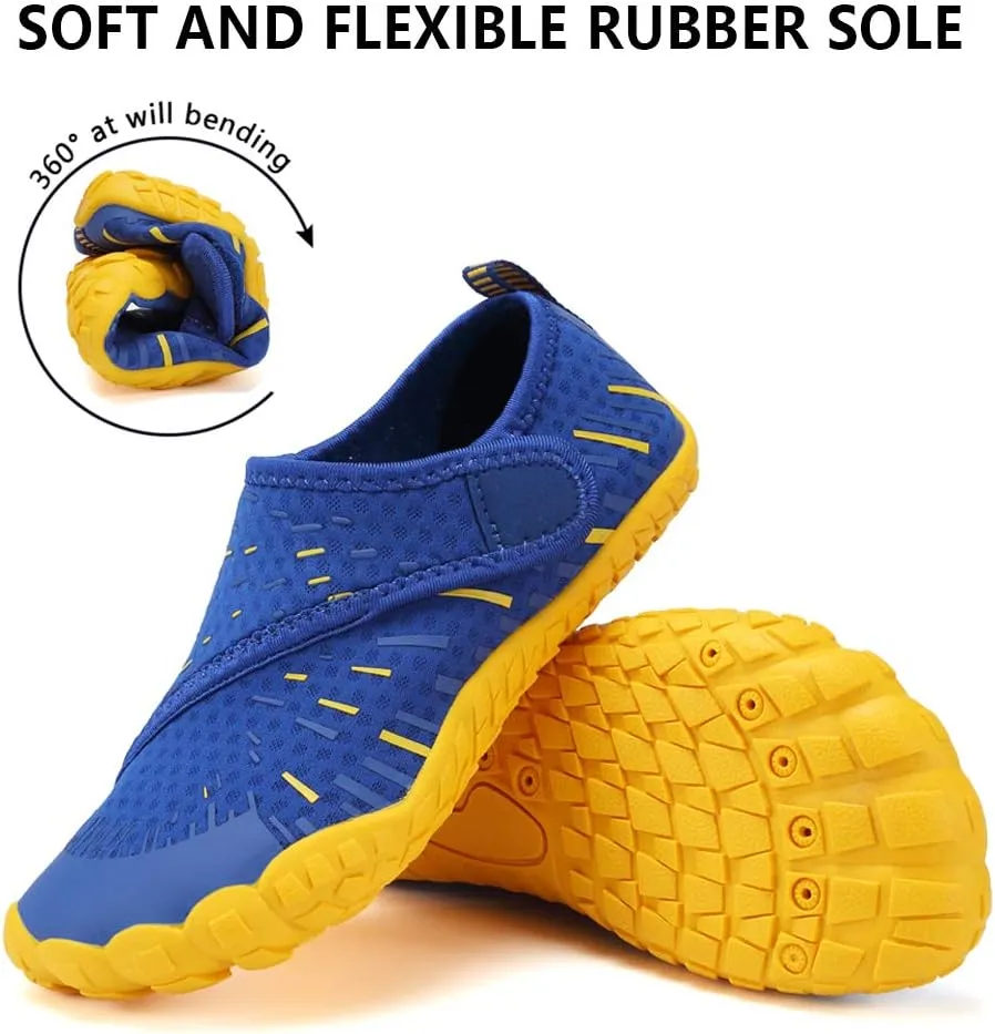 CIOR Kids Boys & Girls Water Shoes Sports Aqua Athletic Sneakers Lightweight Sport Fast Dry Shoes(Toddler/Little Kid/Big Kid)