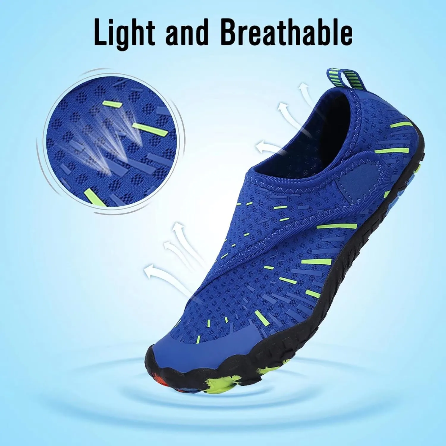 CIOR Kids Boys & Girls Water Shoes Sports Aqua Athletic Sneakers Lightweight Sport Fast Dry Shoes(Toddler/Little Kid/Big Kid)