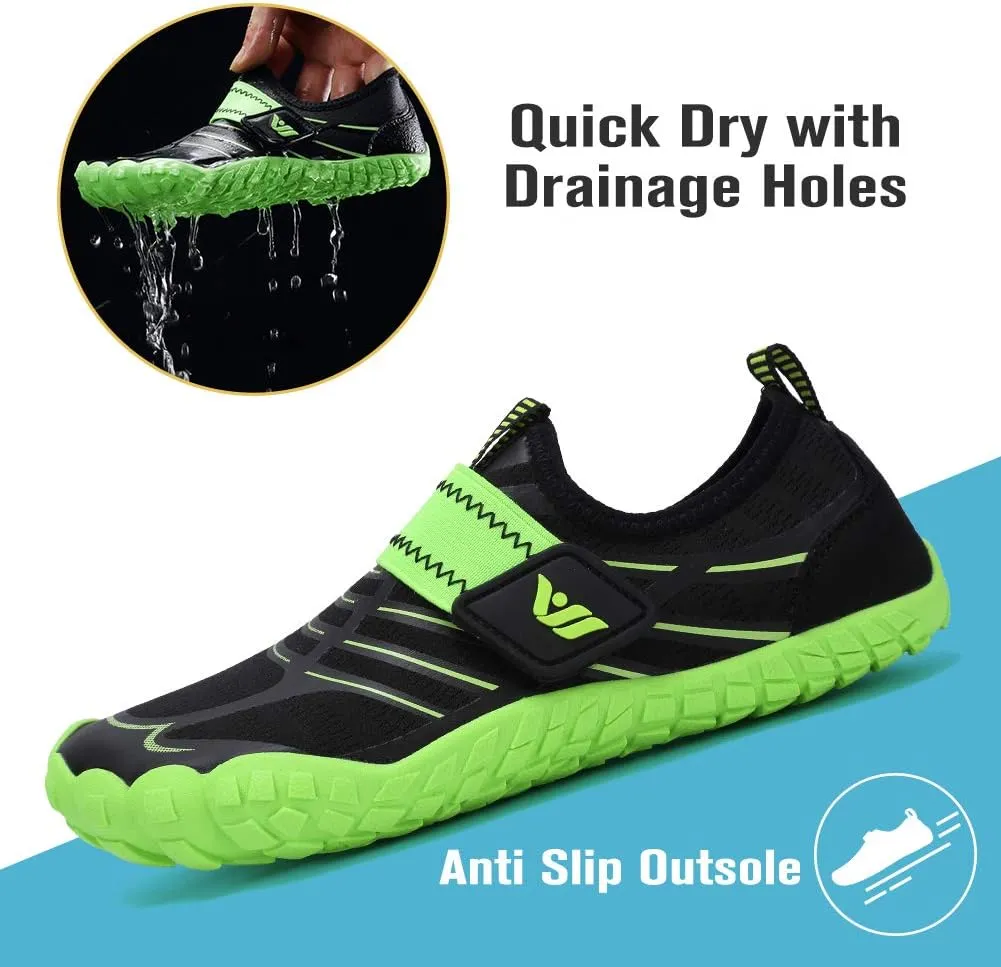CIOR Kids Boys & Girls Water Shoes Sports Aqua Athletic Sneakers Lightweight Sport Fast Dry Shoes(Toddler/Little Kid/Big Kid)