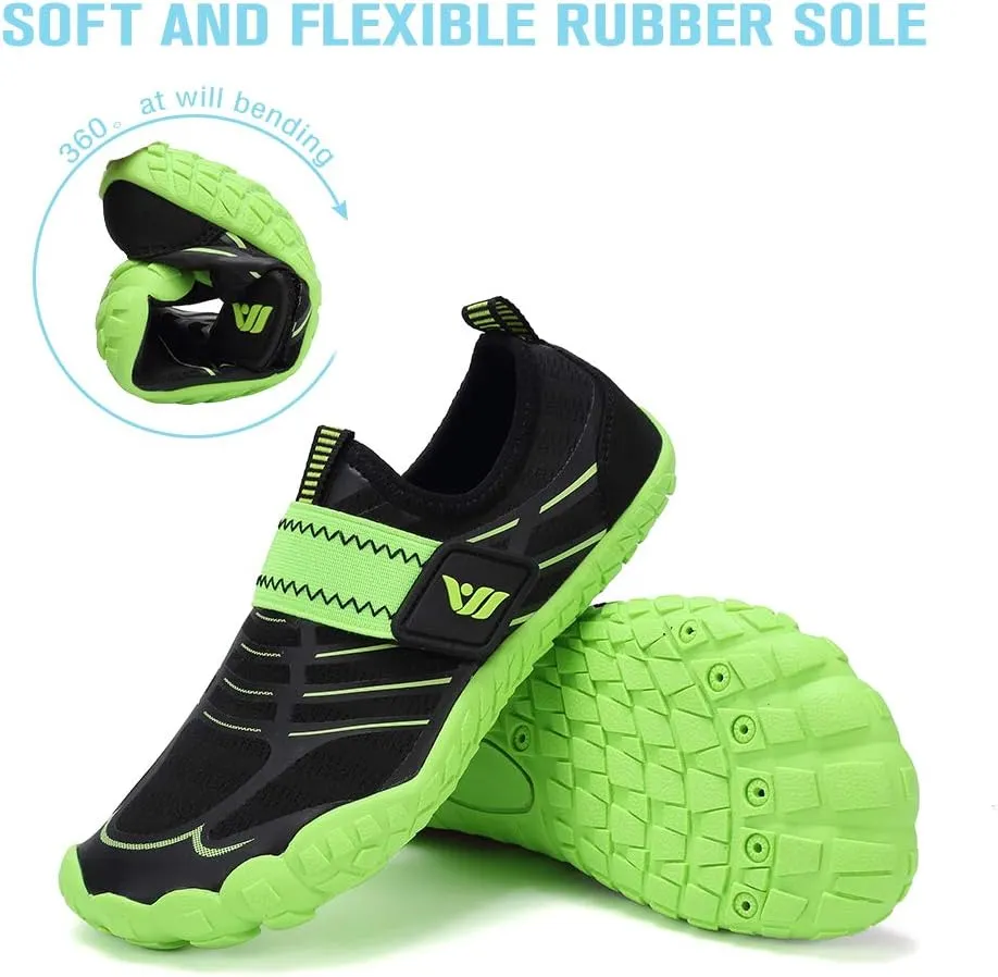 CIOR Kids Boys & Girls Water Shoes Sports Aqua Athletic Sneakers Lightweight Sport Fast Dry Shoes(Toddler/Little Kid/Big Kid)