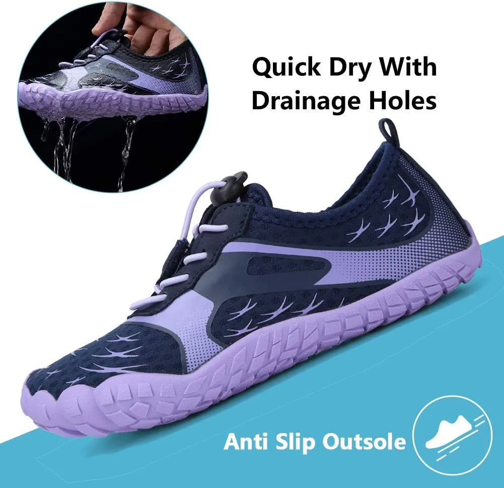 CIOR Kids Boys & Girls Water Shoes Sports Aqua Athletic Sneakers Lightweight Sport Fast Dry Shoes(Toddler/Little Kid/Big Kid)