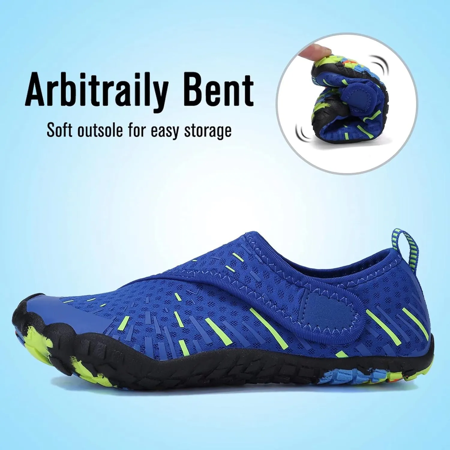 CIOR Kids Boys & Girls Water Shoes Sports Aqua Athletic Sneakers Lightweight Sport Fast Dry Shoes(Toddler/Little Kid/Big Kid)