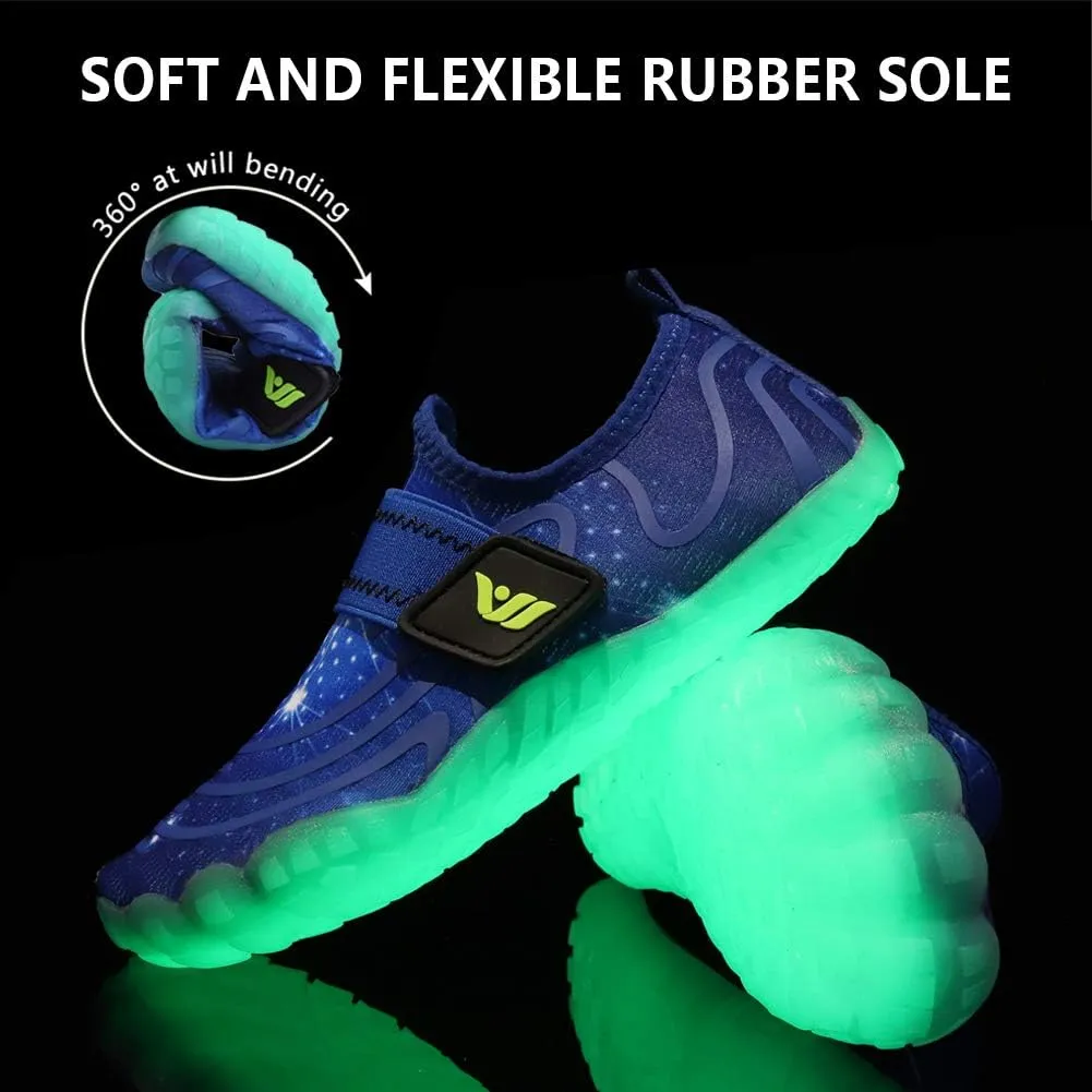 CIOR Kids Boys Girls Water Shoes Aqua Athletic Sneakers Lightweight Sports Walking Shoes(Toddler/Little Kid/Big Kid)