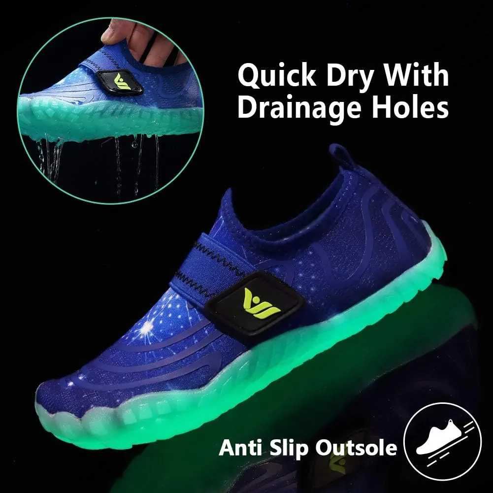 CIOR Kids Boys Girls Water Shoes Aqua Athletic Sneakers Lightweight Sports Walking Shoes(Toddler/Little Kid/Big Kid)