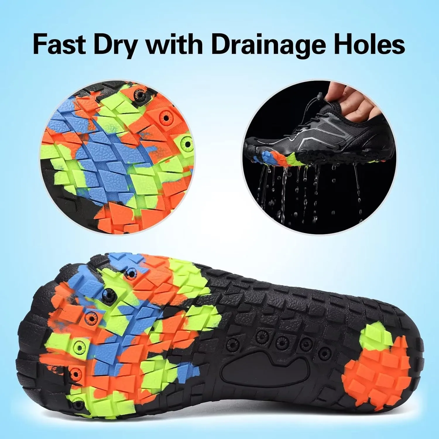 CIOR Kids Sneakers Boys Girls Lightweight Sport Shoes for Running Walking Water Shoes