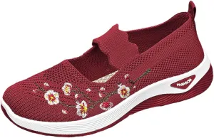 Comfortwear Shoes for Women Comfortable Orthowalk Orthopedic Shoes Breathable Mesh Fashion Printed Orthotic Sneakers