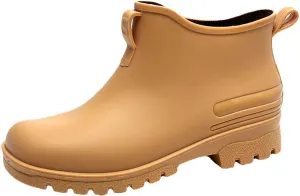 Couple Rain Shoes Outside Wear Versatile Water Shoes Thick Bottom Comfortable Non Slip Kitchen Rubber Shoes Men and Women Rain Boots for Women with Chickens