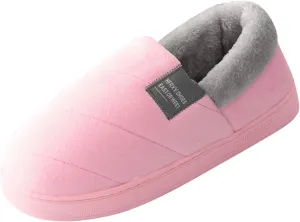 Couples Women Slip On Furry Flat Home Winter Round Toe Keep Warm Solid Color Ballerina Slippers Womens for House