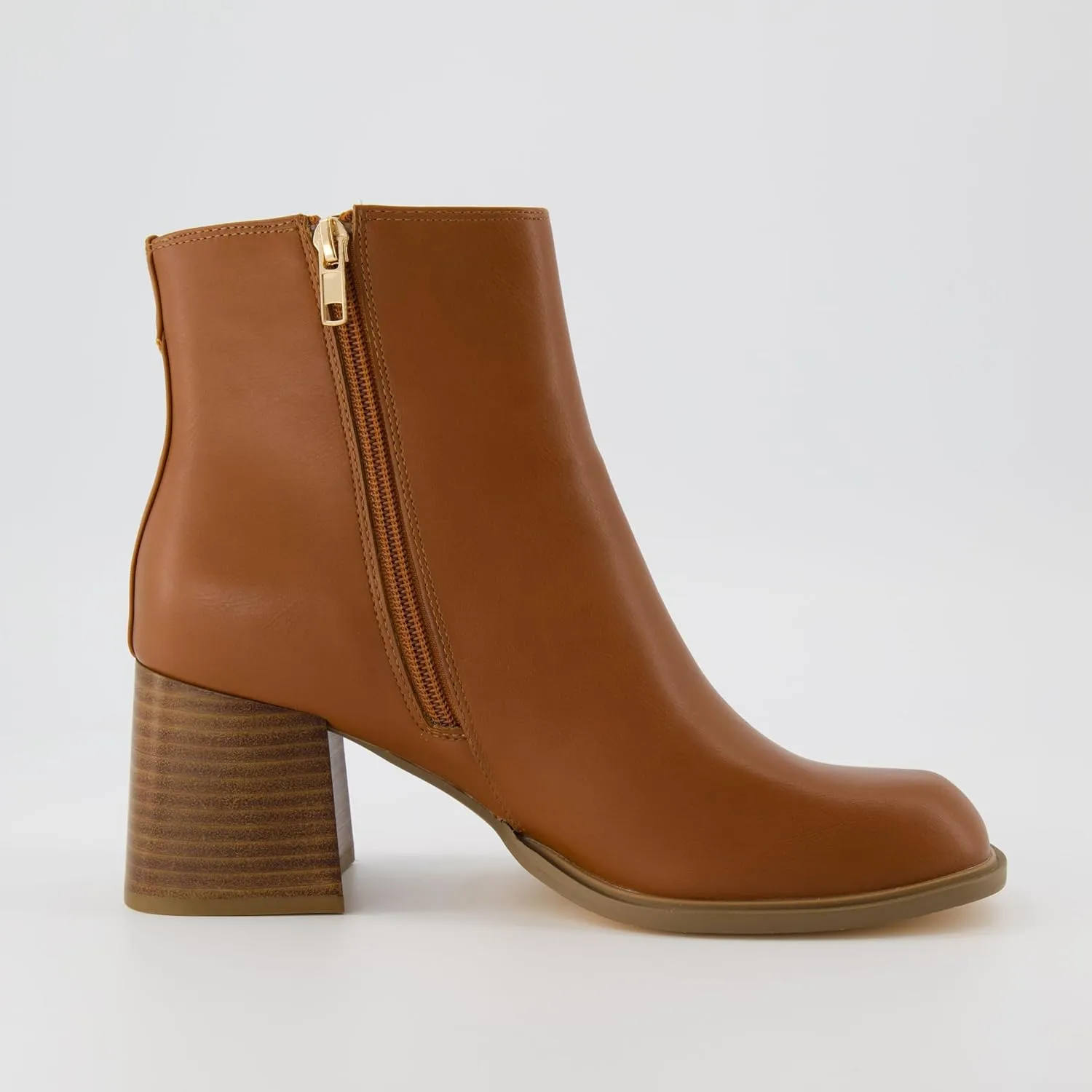 CUSHIONAIRE Women's Dante block heel dress boot  Memory Foam, Wide Widths Available