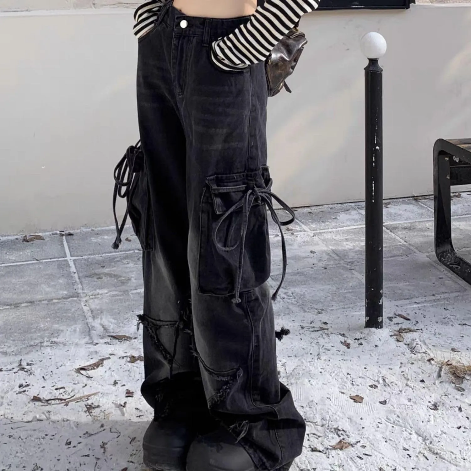 Cute Baggy Jeans Y2k for Women Girls Star Heart Butterfly Pants Aesthetic Streetwear Gothic Clothing