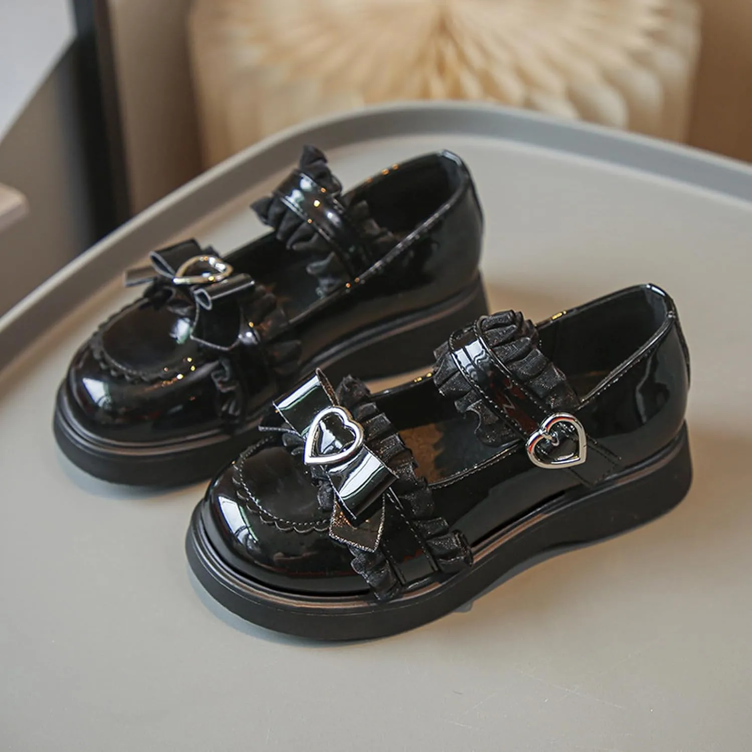 Cute Sweet Mary Jane Shoes Chunky Low Heel Lolita Wedges T-Straps Oxfords Gothic Punk Platform Round Toe Dress Shoes