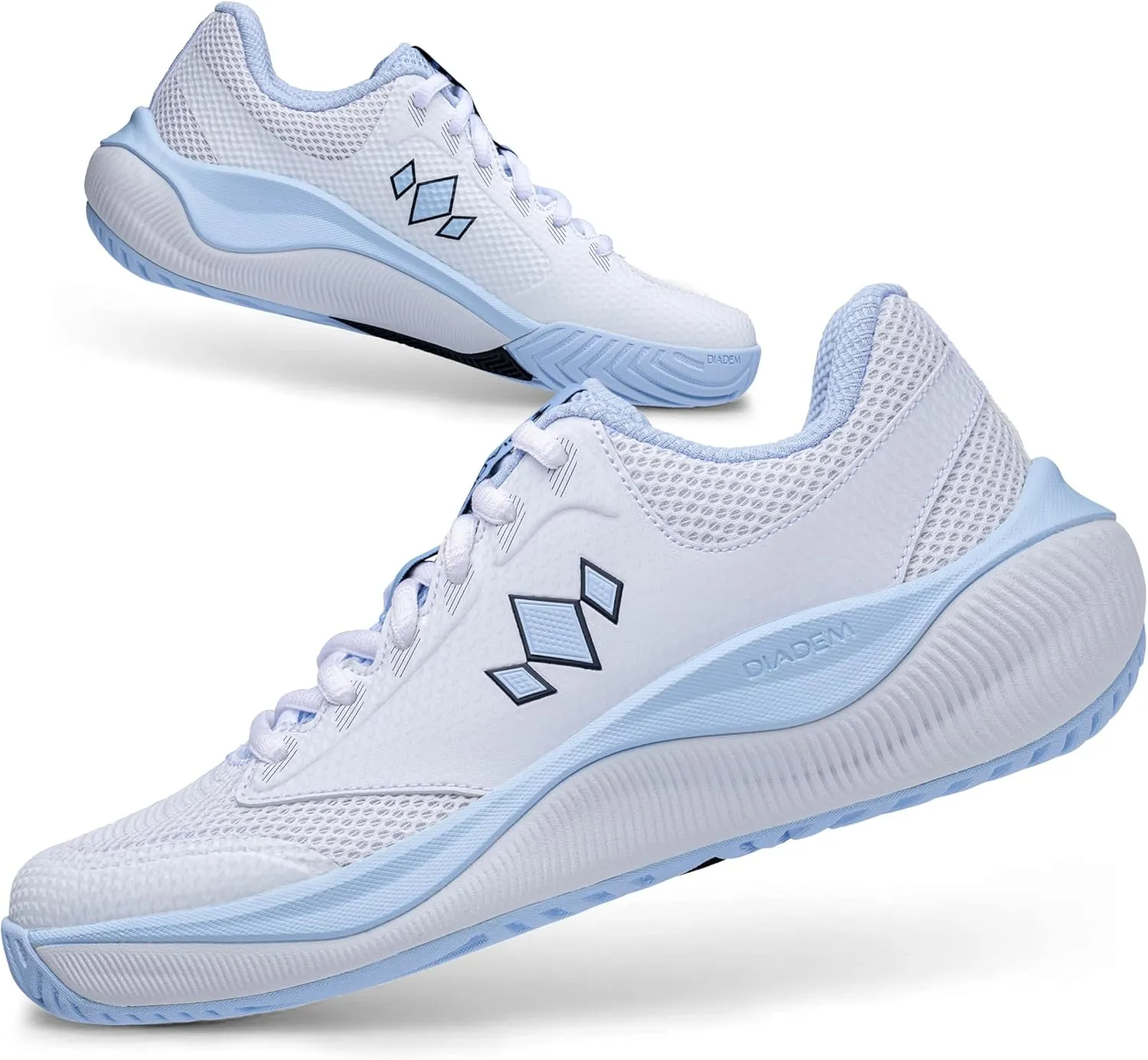 Diadem Court Flo Pickleball and Tennis Unisex Shoes | Ultra-Breathable, Lightweight Court Sneakers for Comfort & Performance, Non-Marking Durable Outsole