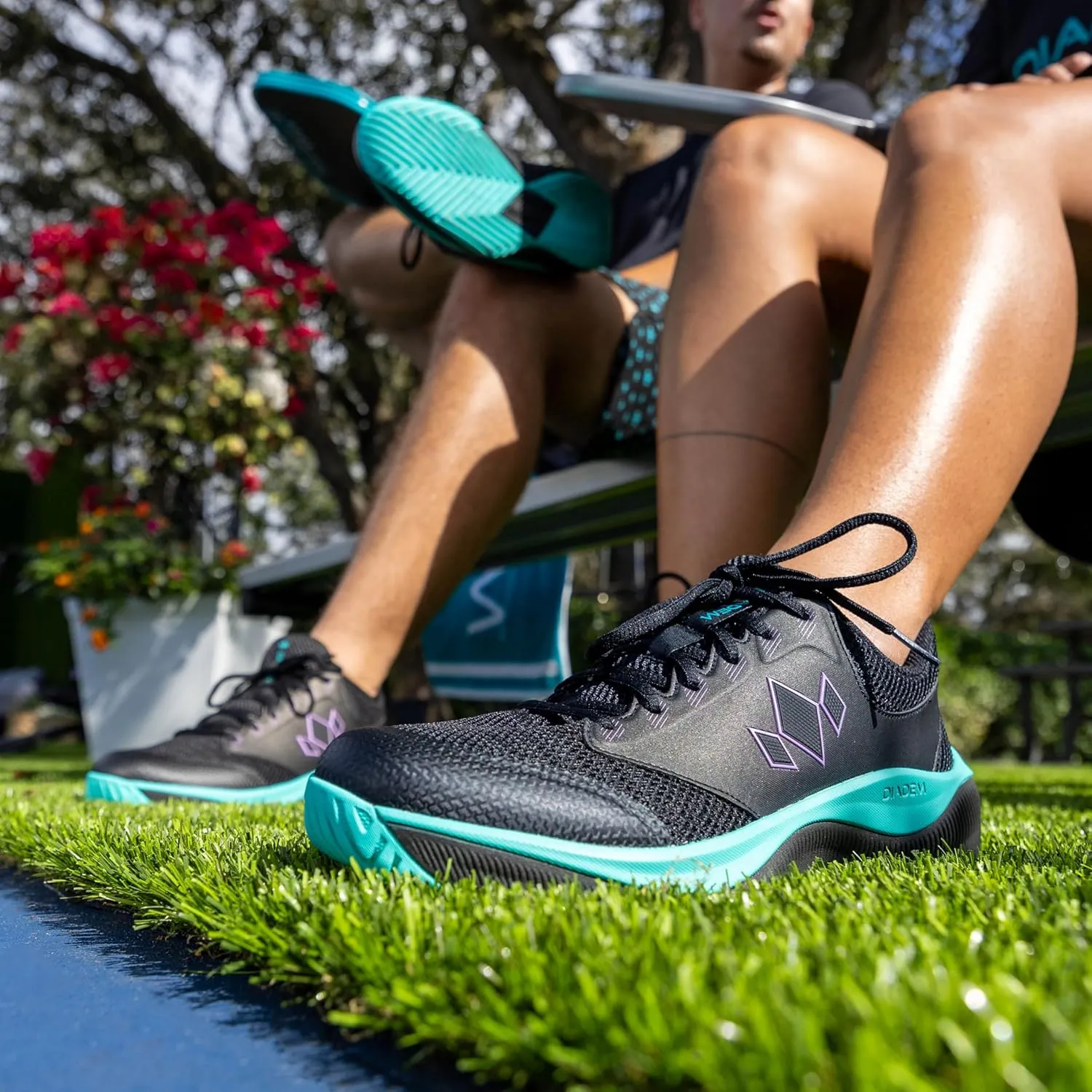 Diadem Court Flo Pickleball and Tennis Unisex Shoes | Ultra-Breathable, Lightweight Court Sneakers for Comfort & Performance, Non-Marking Durable Outsole