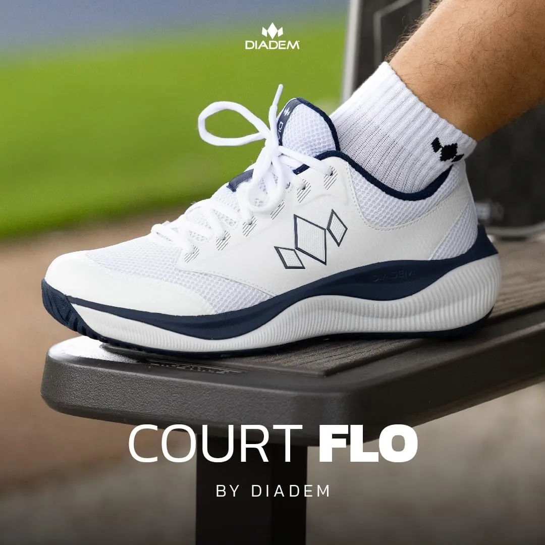 Diadem Court Flo Pickleball and Tennis Unisex Shoes | Ultra-Breathable, Lightweight Court Sneakers for Comfort & Performance, Non-Marking Durable Outsole