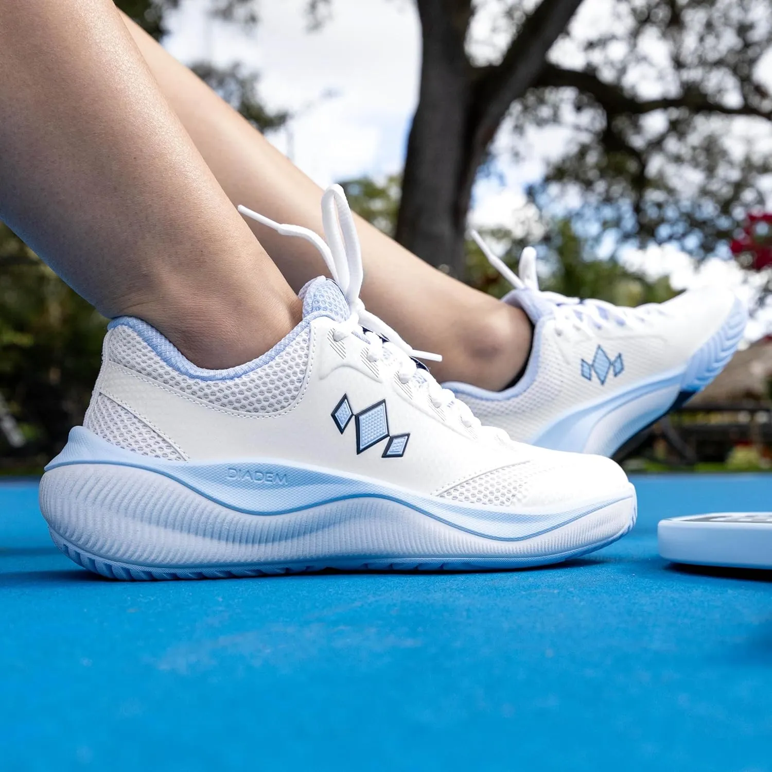 Diadem Court Flo Pickleball and Tennis Unisex Shoes | Ultra-Breathable, Lightweight Court Sneakers for Comfort & Performance, Non-Marking Durable Outsole