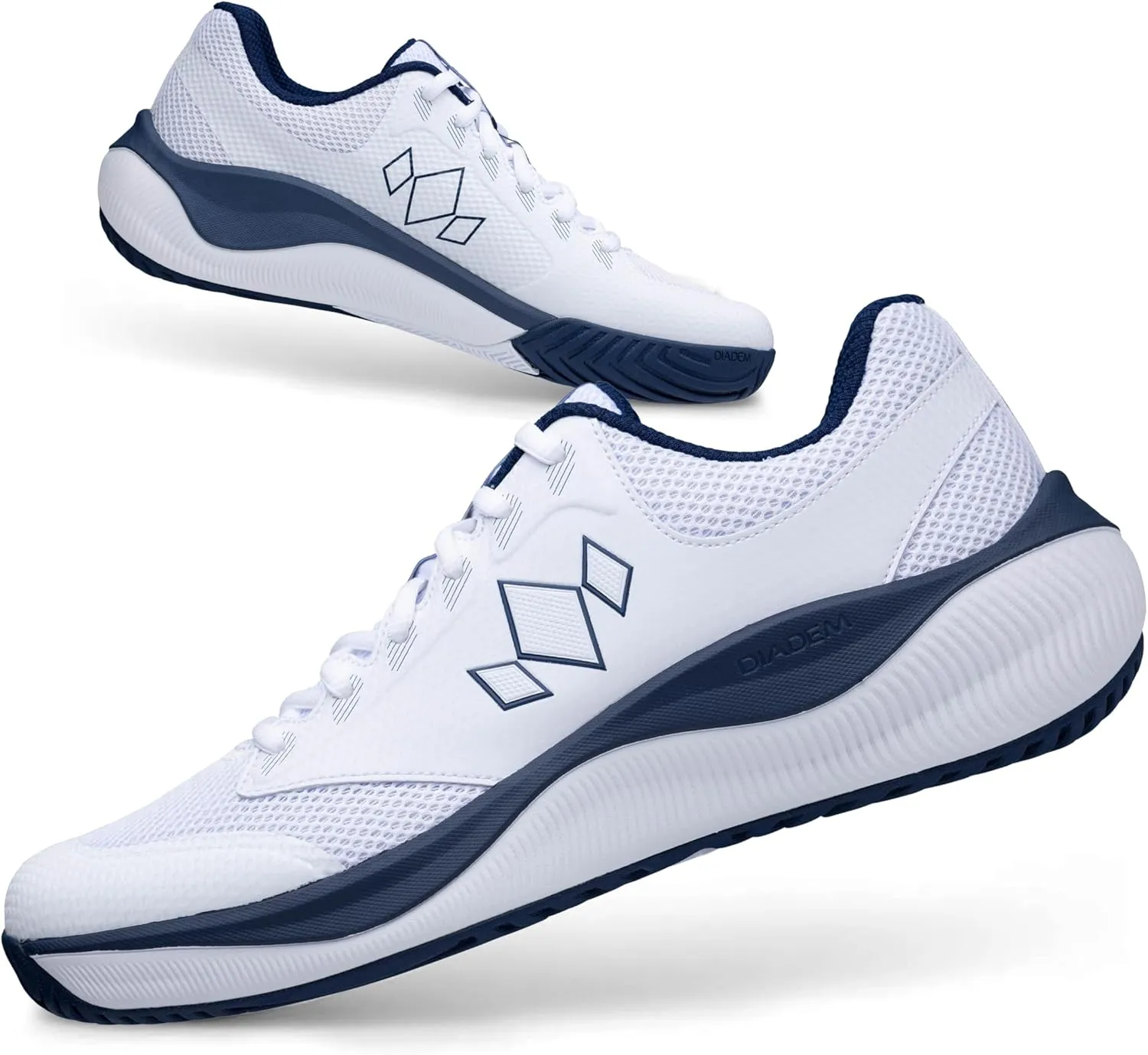 Diadem Court Flo Pickleball and Tennis Unisex Shoes | Ultra-Breathable, Lightweight Court Sneakers for Comfort & Performance, Non-Marking Durable Outsole