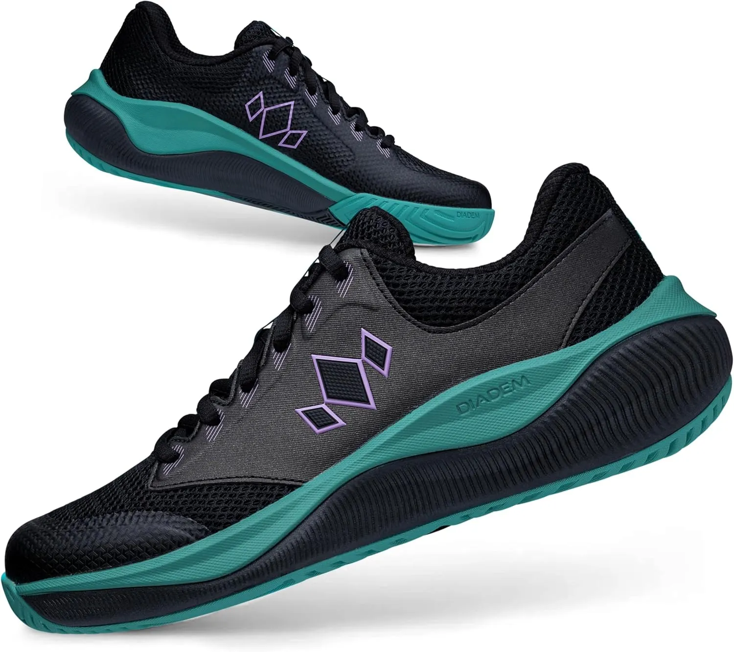Diadem Court Flo Pickleball and Tennis Unisex Shoes | Ultra-Breathable, Lightweight Court Sneakers for Comfort & Performance, Non-Marking Durable Outsole