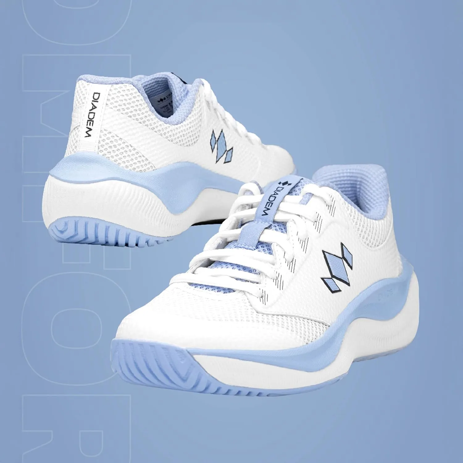 Diadem Court Flo Pickleball and Tennis Unisex Shoes | Ultra-Breathable, Lightweight Court Sneakers for Comfort & Performance, Non-Marking Durable Outsole