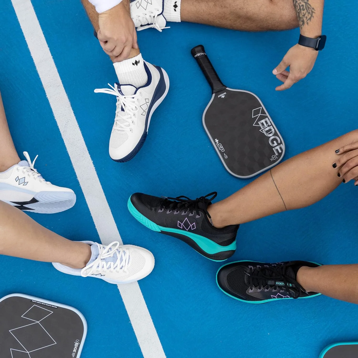 Diadem Court Flo Pickleball and Tennis Unisex Shoes | Ultra-Breathable, Lightweight Court Sneakers for Comfort & Performance, Non-Marking Durable Outsole
