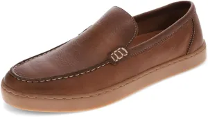 DOCKERS Mens Varian Genuine Leather Casual Slip-On Loafer Shoe, Tan, 13 M