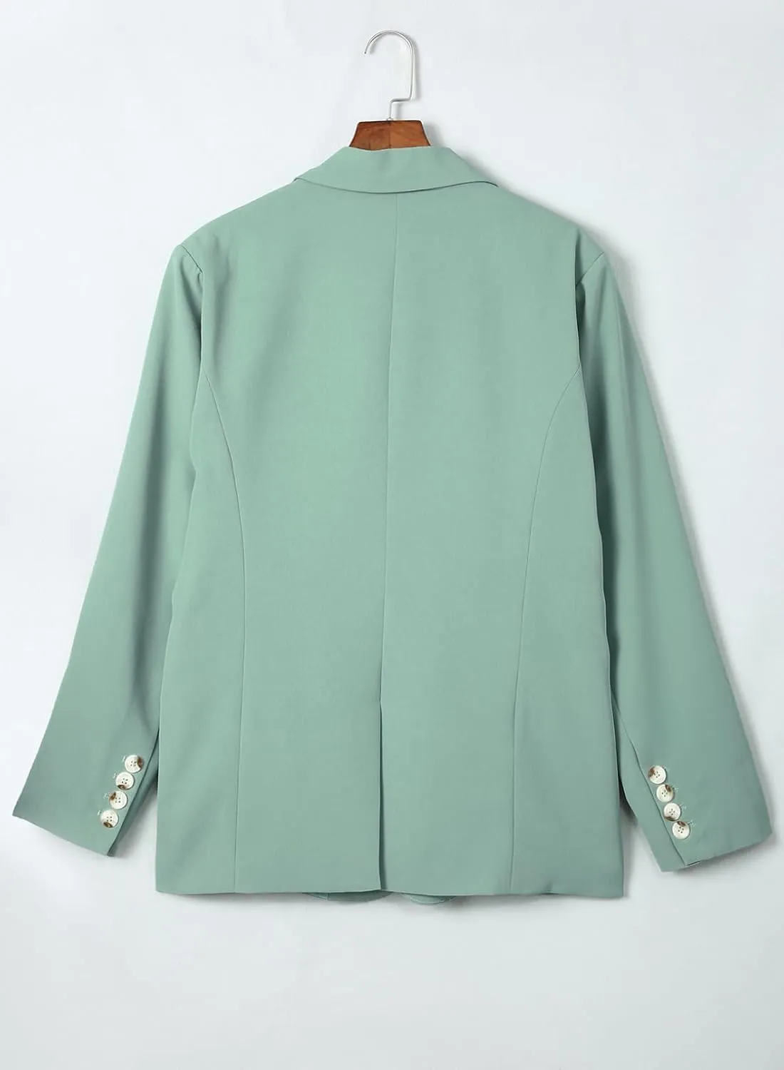 Dokotoo Womens 2024 Fashion Spring Lapel Collar Buttons Blazer Jackets for Women Business Casual