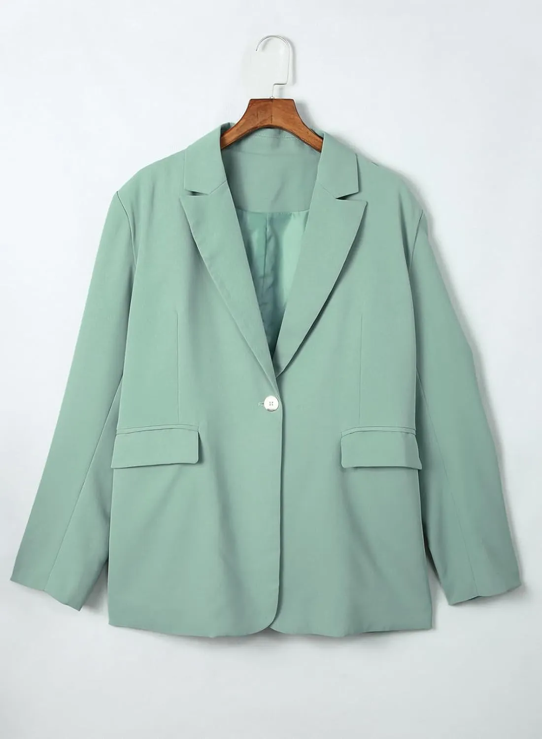 Dokotoo Womens 2024 Fashion Spring Lapel Collar Buttons Blazer Jackets for Women Business Casual