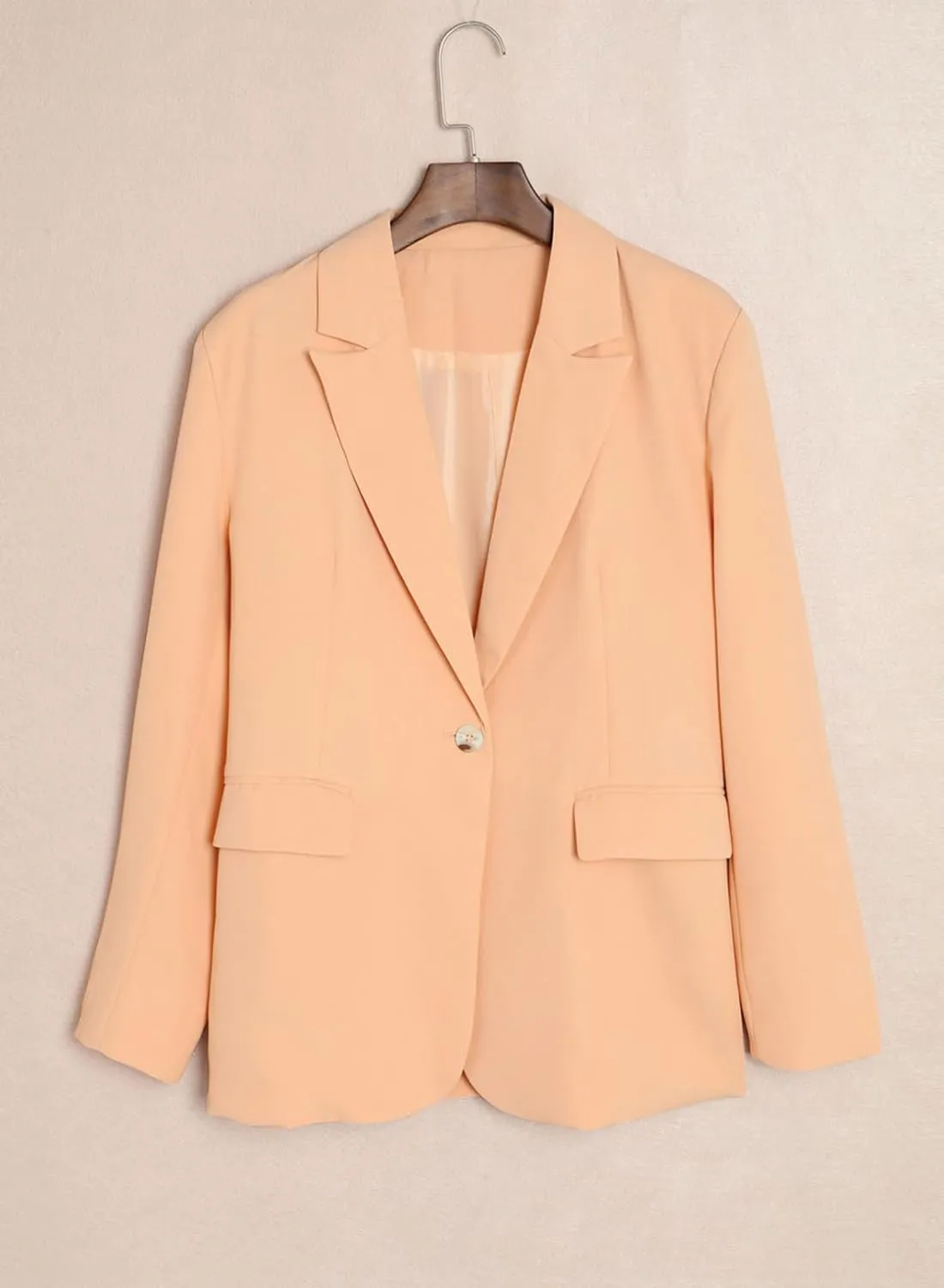 Dokotoo Womens 2024 Fashion Spring Lapel Collar Buttons Blazer Jackets for Women Business Casual