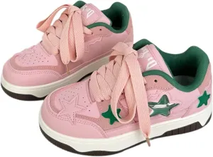 Dopamine Chunky Star Shoes Women Y2K Colorful Platform Tennis Sneakers Spring Fashion Casual Streetwear for Girls Students
