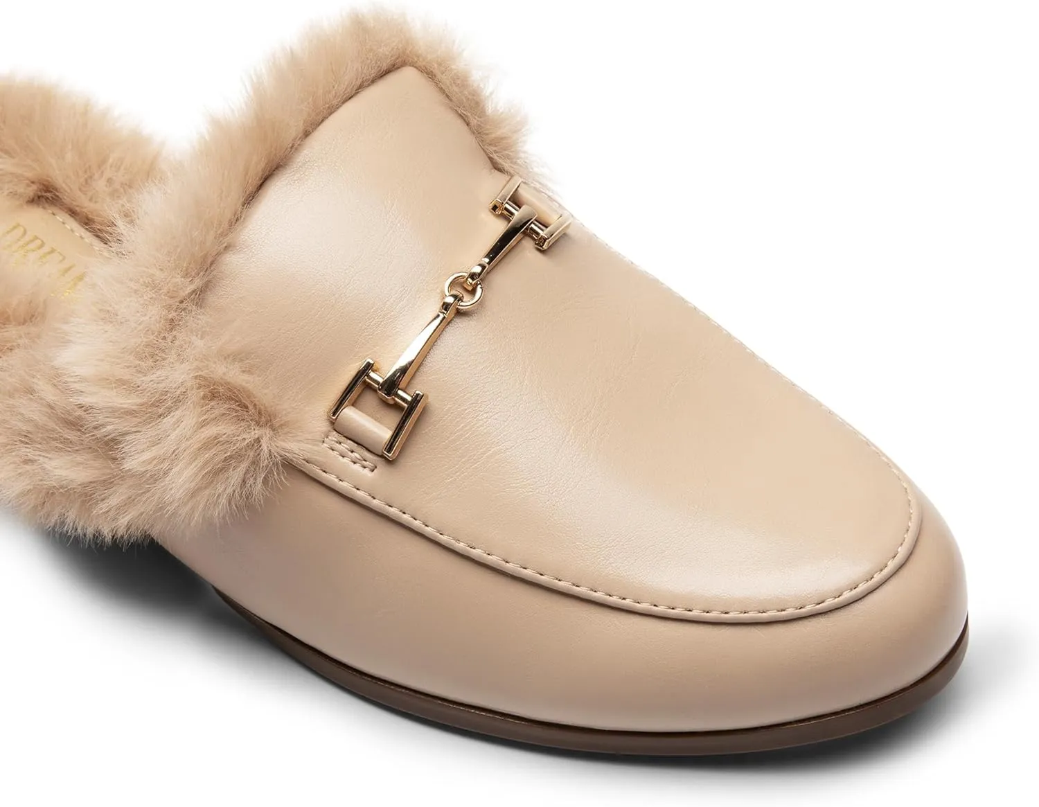 DREAM PAIRS Mules for Women Flats Comfortable Buckle Mules Slip on Slides Backless Loafers Shoes