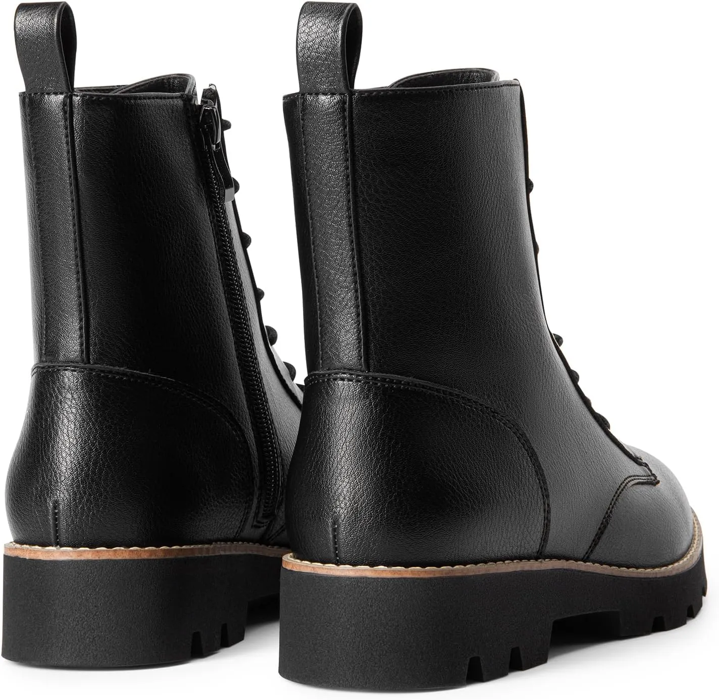 DREAM PAIRS Women's Combat Ankle Boots Lace up Lug Sole Fashion Booties Shoes