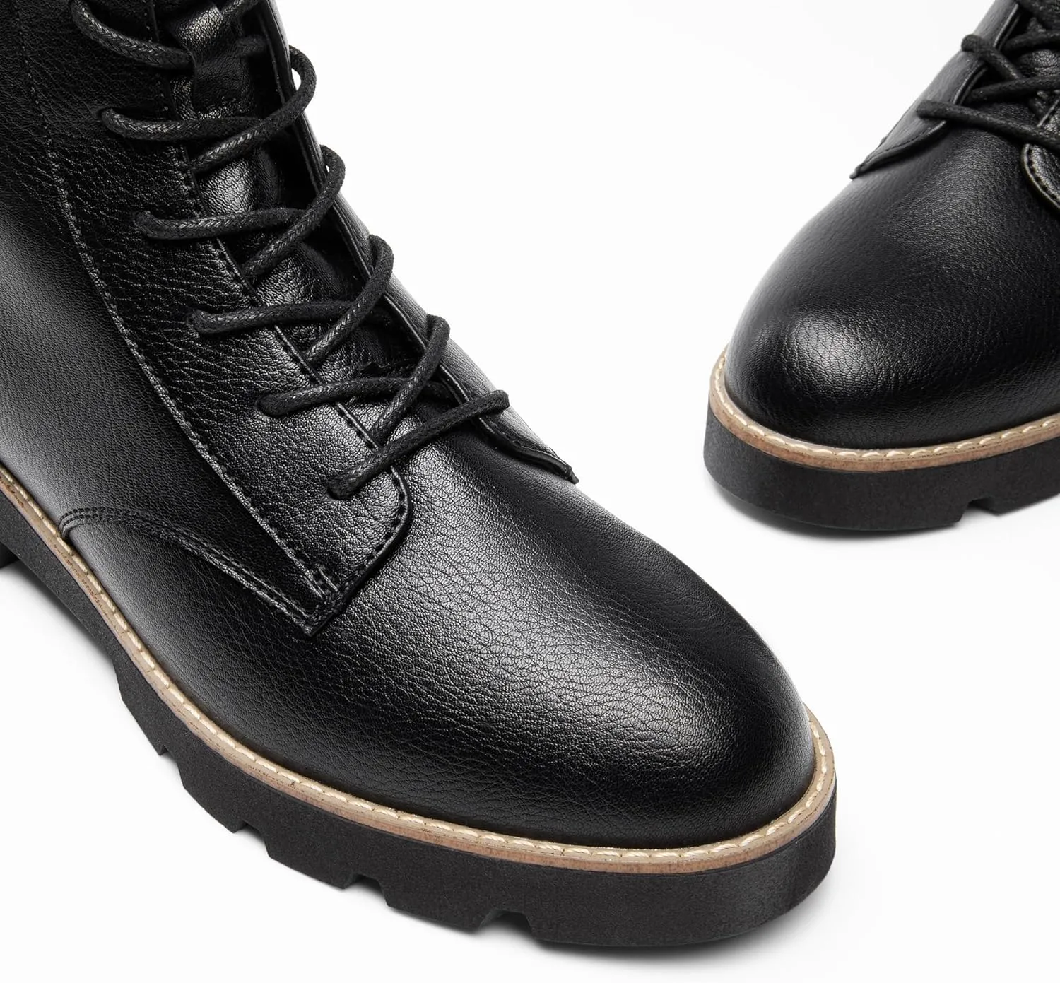 DREAM PAIRS Women's Combat Ankle Boots Lace up Lug Sole Fashion Booties Shoes